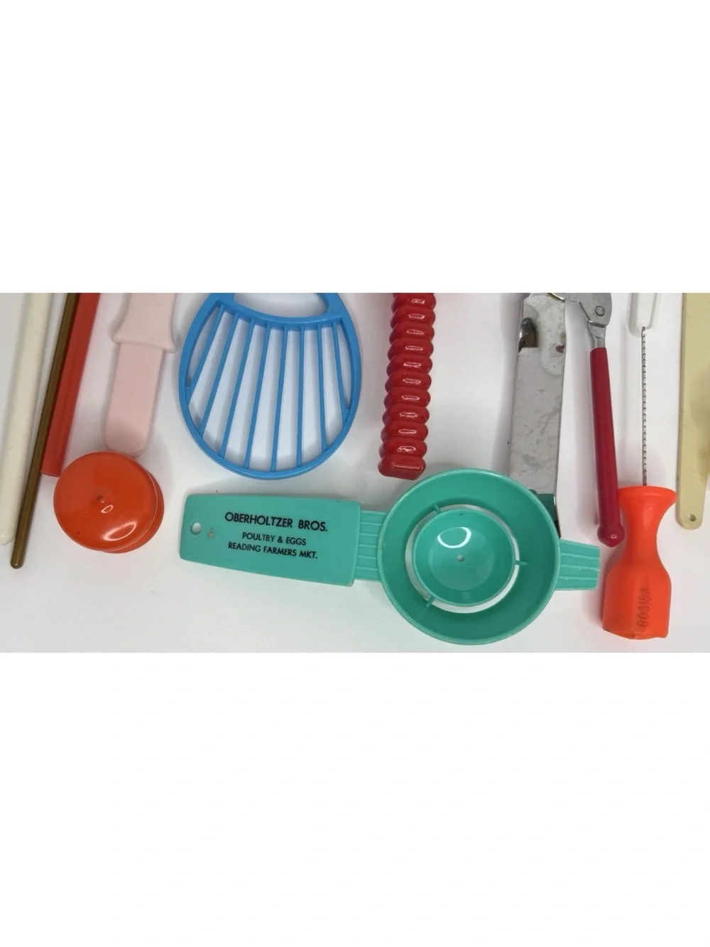 26 Piece Vintage Kitchen Gadget Lot | Retro Utensils Measuring Cups Spoons